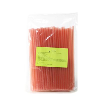 China 100% Biodegradable Magic Organic Little Corn Straw Edible Disposable Biodegradable Eco-Friendly Cool Party Drinking Big Red Straws Clear for sale