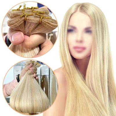 China Wholesale LK Silky Straight Raw Virgin Indian Remy Silk Straight Hair 613# Temple Hair Blonde Bundles for sale