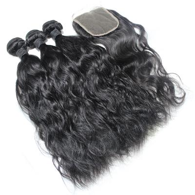 China Wholesale High Quality Water Wave KL Hair Bundles With Lace Closure Does Not Tangle Or Fall Out Popular Hair Bundles Water Waves for sale