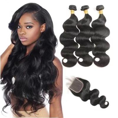 China 100% ,Fast Shipping Brazilian Virgin Hair LK Body Wave Water Wave Virgin Hair 3 Bundles 12A Unprocessed Virgin Hair for sale