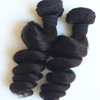 China LK Soft Smooth Smooth Thick Shedding Peruvian Virgin Hair Barely Cuticle Aligned Loose Wave Bundle Unprocessed Hair Extensions for sale