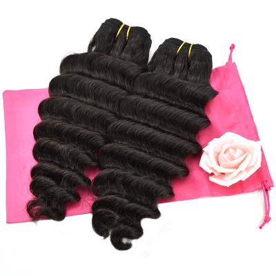 China LK High Quality Brazilian Peruvian Brazilian Hair Virgin Hair Soft Thick Shedding Loose Deep Wave Hairstyles Barely Loose Bundles for sale