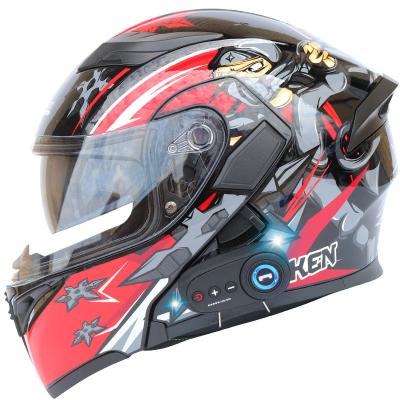 China High Security Top DOT certified full helmet ABS helmet can be equipped with motorcycle Bluetooth headset for sale