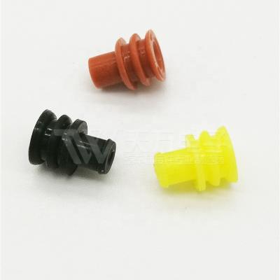 China Wire Gasket Sealed Rubber Plug for Auto Connector Waterproof Housing Yellow Brick Red and Black DJ33541cy for sale