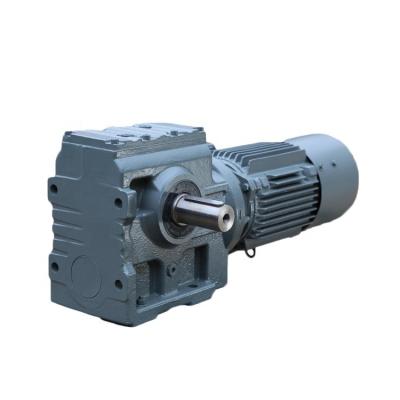 China Small Hotels S37/SA37/SF37/SAF37/SAT37/SAZ37 Worm Gear Helical Reducer Gearbox Electric Geared Motor for sale