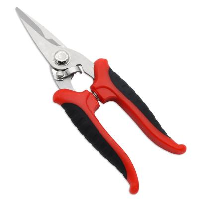 China Anti-Slip Stripper Crimping Tool Cable Scissors Stainless Wire Handle Electrician Cutting Stainless Scissors for sale