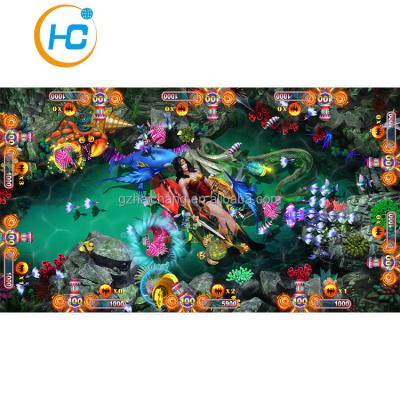 China 2022 Promotion Arcade Green Latern Fish Table Machine Game Kit for Fish Hunter Skill Games en venta