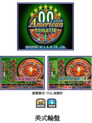 China 00 Style American Roulette Arcade Game Boards For Horizontal Screen Cabinet zu verkaufen