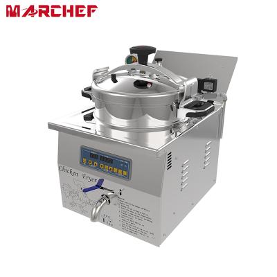 China Hotels CE OEM stainless commercial countertop kfc pressure cooker and air fryer chicken pressure deep fryer for sale