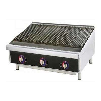 China High Quality Gas Lava Rock Commercial Supply Barbecue Kitchen Equipment Commercial Tabletop Grill for sale