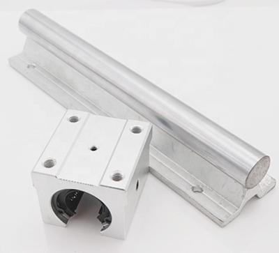 China Smooth Linear Rail SBR16 L1000mm Guide Bracket Light Aluminum Shaft Custom Length SBR16 for sale