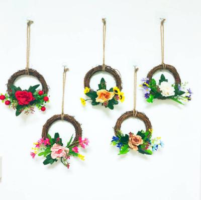 China Eco-friendly Materials 30cm Artificial Flower Decoration Hanging Wall Hanging For Garden Decoration for sale