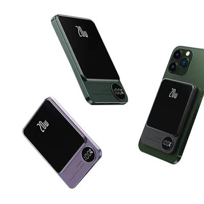 China New Mini Outdoor Power Bank With Magnetic Mobile Power Anti-spy Rechargeable Battery Portable LED Display for sale