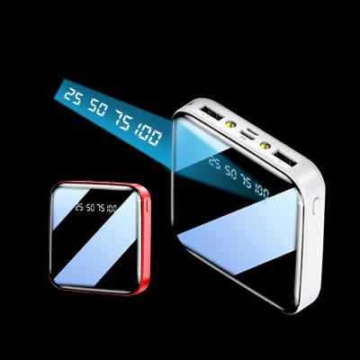 China Mini Mirror PowerBanks High Capacity Portable Charger 10000mah Power Bank Fast Charging Support For Universal Phone for sale