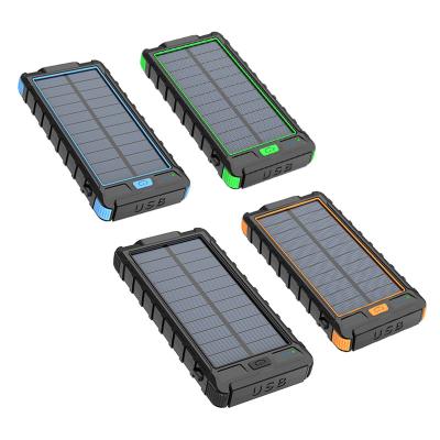 China Smart Phone Power Station/Ipad/Camera/GPS Waterproof Portable Battery Bank 10000mah Solar Panel Charger Solar Power Bank for sale