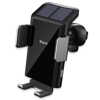 China Adjustable Solar Power Electric Car Phone Holder Mobile Phone Holder Air Vent Car Phone Mount Holder for sale