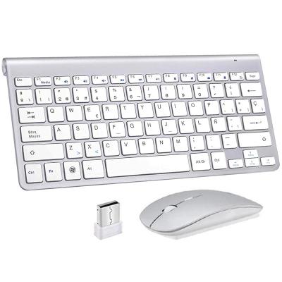 China 2.4G Wireless Silent Keyboard and Mouse Mini Wireless Keyboard Mouse Combo Combo Set for Laptop Desktop PC for sale