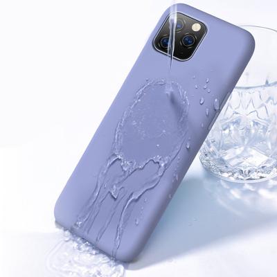 China Liquid Silicone+PC+Microfiber 60 Colors Liquid Silicone Phone Case For iPhone Official Logo For iPhone Cover Silicone Liquid Case For iPhone Case Mobile Cover for sale