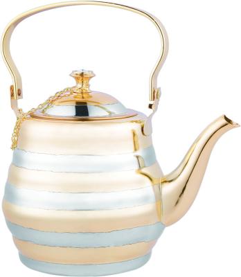 China Sustainable Gift Kitchen Drinkware Premium Arabic Teapot 1300cc/1600cc/1800cc Stainless Steel Teapot for sale