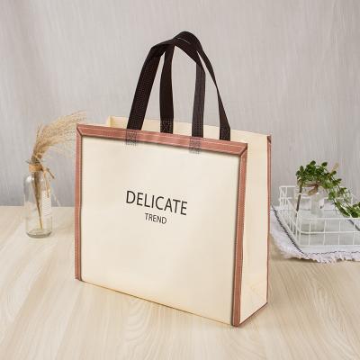 China Wholesale Custom Handled Personalized Non Woven Sack Reusable Fabric Non Woven Shopping Bag With Logo for sale