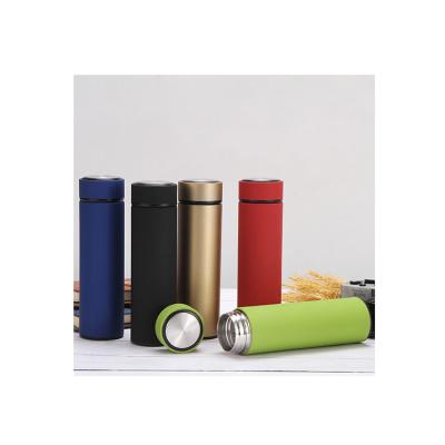 China Custom Upright Business Drink Mugs With Straws Stainless Steel Smart Thermos Mug for sale