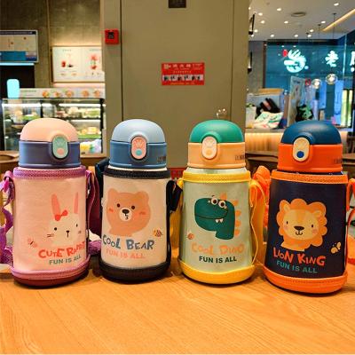 China PORTABLE Outdoor Dual-Use Sippy Mug Creative Children's Kawaii Children's Thermos Mugs for sale