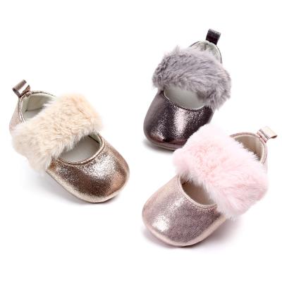 China Cotton Fabric Latest Fashion Design Baby Shoes Fancy Babies Soft Leather Shoes for sale