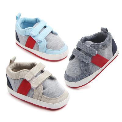 China Hot selling cotton fabric new arrival hook&loop baby casual shoes baby boy shoes for sale