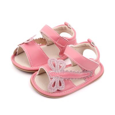 China Breathable Cute Rubber Unique Sandals Baby Butterfly Summer Toddler Infant Shoes for sale