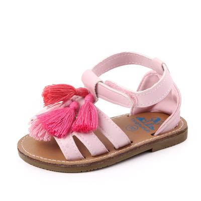 China High Quality Anti-odor Tassel Design Toddler Baby Sandals Summer Walking Baby Outdoor Sandals for sale