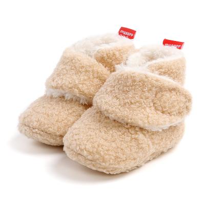 China Autumn Winter Wool Warm Cotton Prewalker Baby Flat Soft Unique Shoes for sale