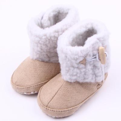 China Cotton Fabric New Style Winter Warm Baby Shoes For Snow Proof Baby Boots for sale