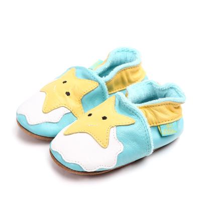 China Anti-odor High Quality Cute Animal Design Baby Moccasins Genuine Leather Shoes for sale