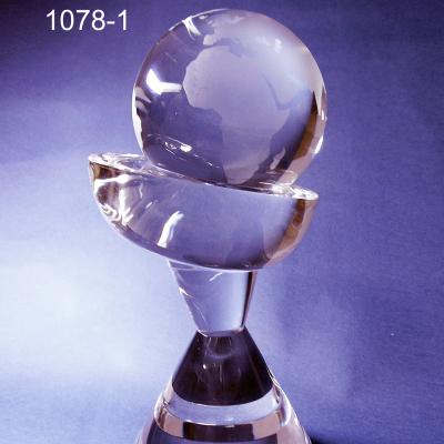 China China Acrylic Globe Award , Crystal Glass Earth Globe for sale