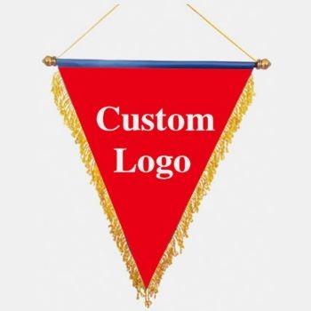 China Automotive Custom Banner Custom Flag Logo Square Football Team Flag Customized Hanging Swap Flag Pennant Honor for sale