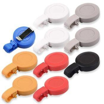 China Retractable Luggage 10pcs Hex Badge Holder Clips For Nurse ID Badge Reel With Clip Porta Credencial Hombre for sale