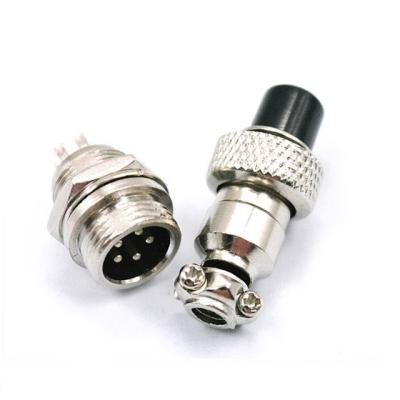 China Power Factory Aviation Socket Plug Industrial GX12 Connector 8 - Core 12mm 8Pin for sale