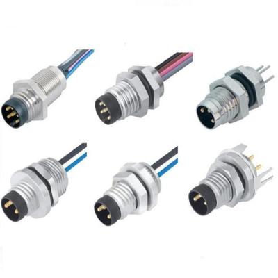 China Power One Male To Female Two IP67 T Type M8 8pin T Female Waterproof Electrical Plastic Connector for sale