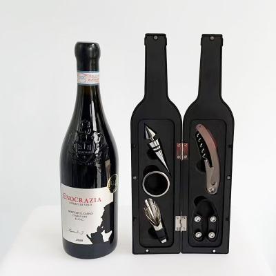 China Creative Exquisite Gift Box Red Wine Bottle Opener Set 1 of 3 Pieces/5 Pieces Wine Opener Set Tool Holder Bottle Opener Gift for sale