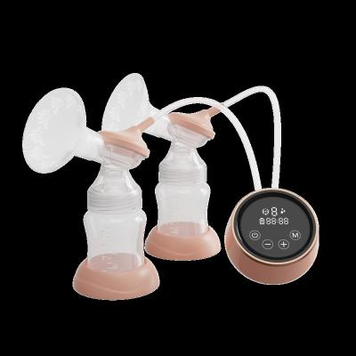 China Direct Sales Cheap BPA Free Gray BPA Free Double Suction Strong Side Breast Pump for sale