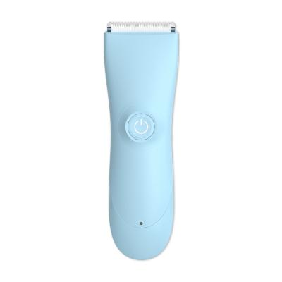 China Carebao Ceramic Waterproof LED Warning Light Baby Hair Clipper Low Noise For Kids With Detachable R-shape Stainless Steel Blade for sale