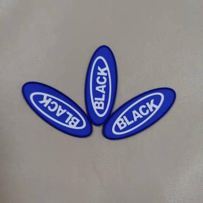 China Washable custom 3d increased effect brand logo 3d silicone heat transfer clothing label heat transfer rubber sticker for T-shirt for sale