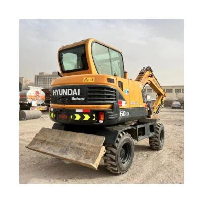 China 2019 Hyundai 60W-9 Excavadora de ruedas usadas con motor YANMAR y costo más barato en Corea en venta