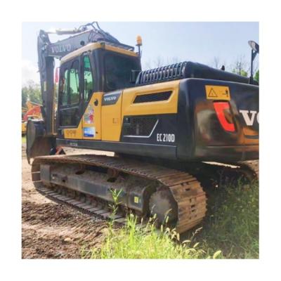 China Excavadora Volvo EC210D Modelo de ano 2019 com motor D5E e cilindro hidráulico original à venda