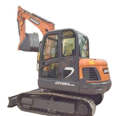 China Mini Gebruikte Doosan DX60-9C Graafmachine Originele Crawler Aardeverhuizingsmachines uit Korea Te koop