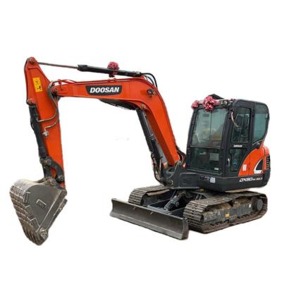 China Korea Original Doosan DX60 Mini 6 ton gebruikte graafmachine met een emmercapaciteit van 0,21 m3 2019 Te koop