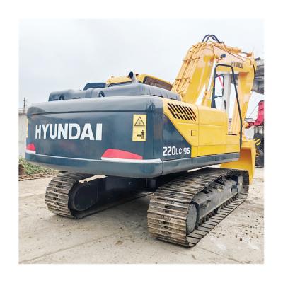 China Buen estado 22 toneladas Usado Hyundai Excavator 220LC-9S en Corea Original Cummins Motor en venta