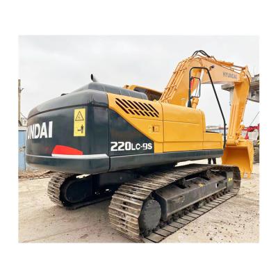 China Máquina de excavación de 22 toneladas en buen estado Hyundai R220LC-9 cilindro hidráulico original usado en venta