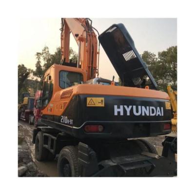 China Excavadora de rodas Hyundai 210W usada 21 toneladas Robex 210 Excavadora R210W-9 em 2019 ano à venda