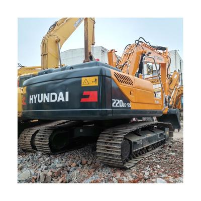 China Corea Original Crawler 22 toneladas Usado Hyundai 220 Excavadora de envío Tamaño 11530x3340x4165mm en venta